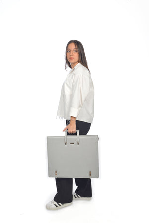Leather Binder Leather Portfolio Gifts For Painters - Portfolio Binder- Art Supplies Organizer
