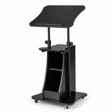 Sit-to-Stand Laptop Desk Cart Height Adjustable with Storage-Black