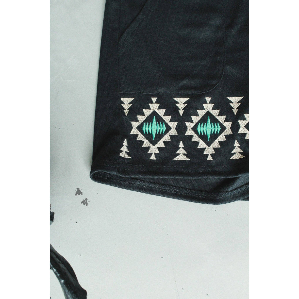 [Size M-3X] Tequila Shots Shorts in Midnight Black