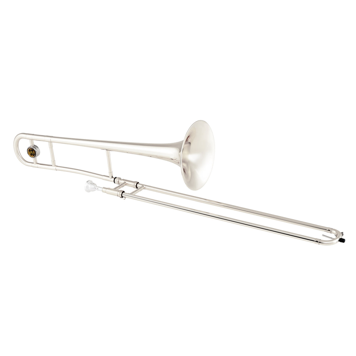 Slide Trombone for Beginners with Portable Case and Shoulder Strap-Silver