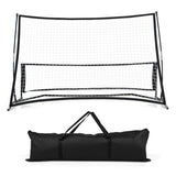 2-in-1 Portable Soccer Rebounder Net with Carrying Bag