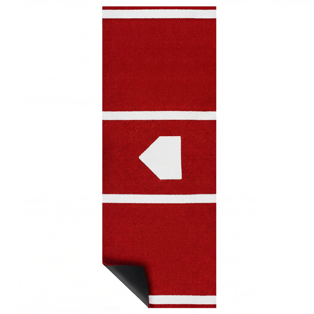 Softball Pitching Mat 10 x 3 Feet Softball Training Aid-Red