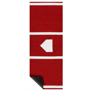 Softball Pitching Mat 10 x 3 Feet Softball Training Aid-Red