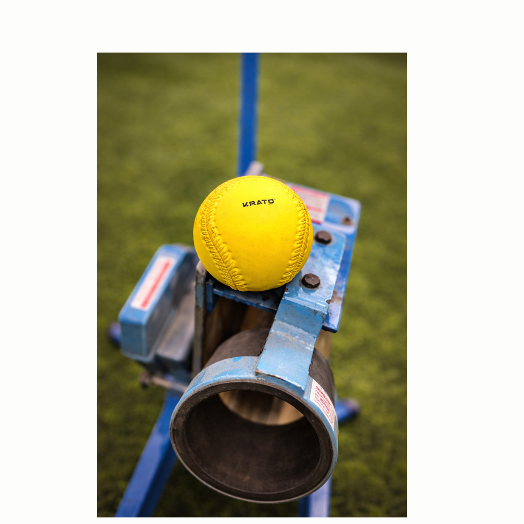 Pitching Machine Softballs -firm foam - 12"