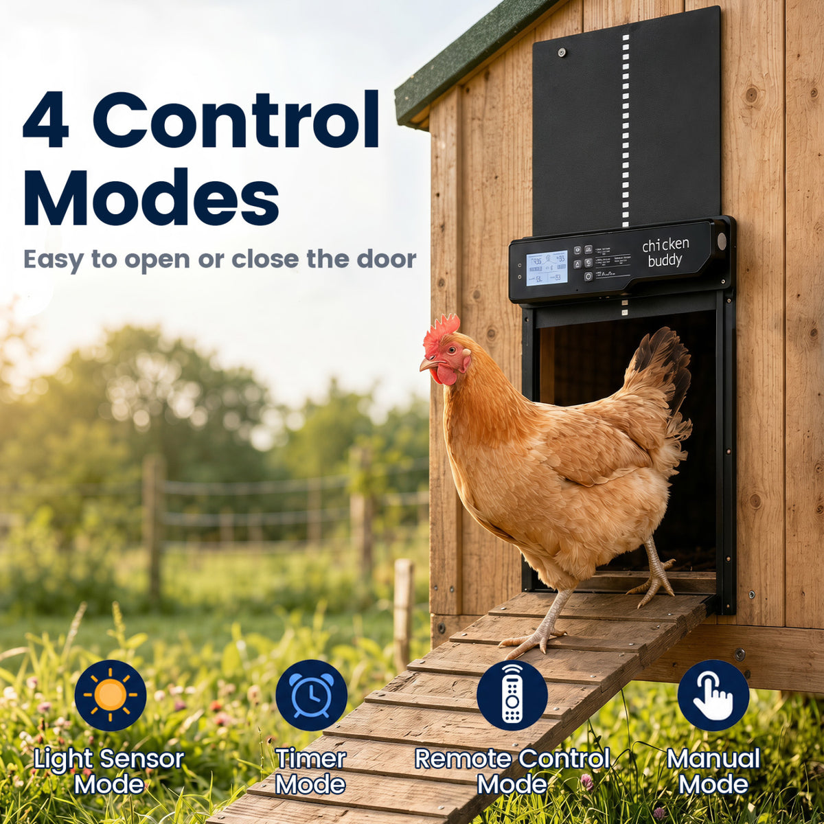 Solar Powered Automatic Chicken Coop Door