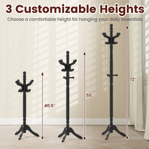 Velvet/Linen Fabric Storage Ottoman Set of 2-Black