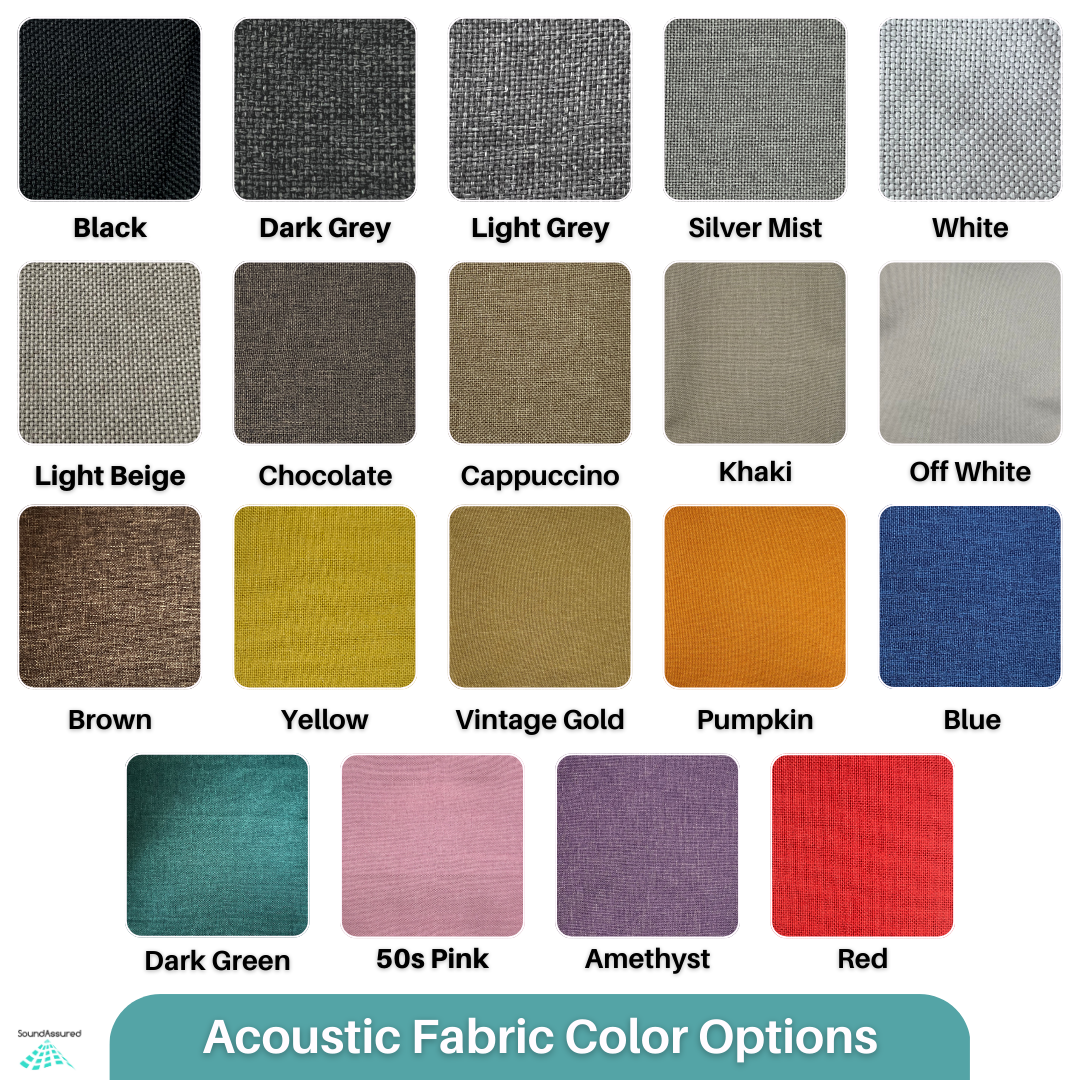 Acoustic Fabric - Ideal for DIY Panels - 100% Acoustically Transparent - Dual Layer