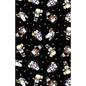 Sourpuss Kewpie Monsters Shower Curtain | Frankenstein Dracula Werewolf Polyester Bathroom Decor