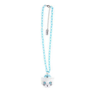 Sourpuss Oversize Sailor Cat Necklace | Chunky Retro Kitsch Cat Pendant Jewelry