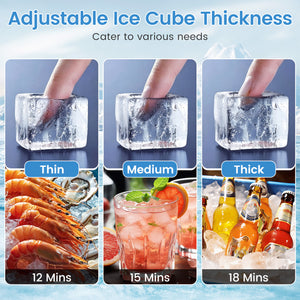 Stainless Steel Commercial Ice Maker 110 lbs/24H