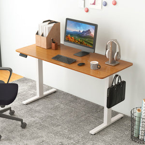 55 x 24 Inches Sit Stand Home Office Desk with 3 Memory Height Settings-Natural