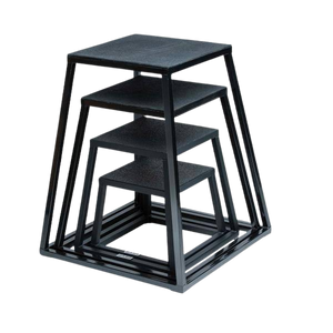 Steel Plyo Boxes – Heavy-Duty Plyometric Jump Platforms with Anti-Slip Rubber Top – Available in 12", 18", and 24" Heights – Stackable, Stable, Built for Strength and Conditioning