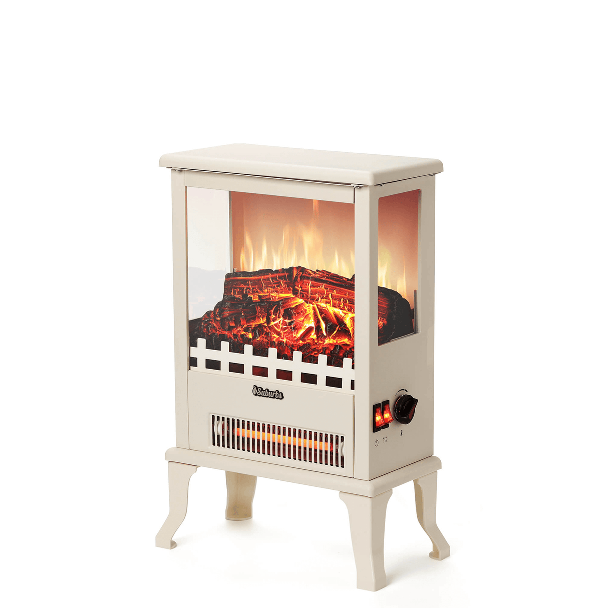 (Open Box) Suburbs TS17Q Electric Fireplace Stove Heater