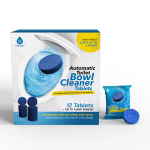 Pursonic Automatic Toilet Bowl Cleaner Tablets | Stain & Odor Removal, Long-Lasting Freshness, Blue Water Indicator by Pursonic