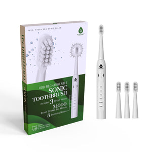 USB Rechargeable Electric Toothbrush - Advanced Cleaning for a Healthier Smile! by Pursonic