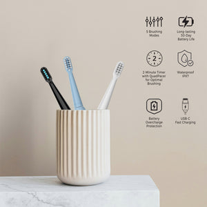 USB Rechargeable Electric Toothbrush - Advanced Cleaning for a Healthier Smile! by Pursonic