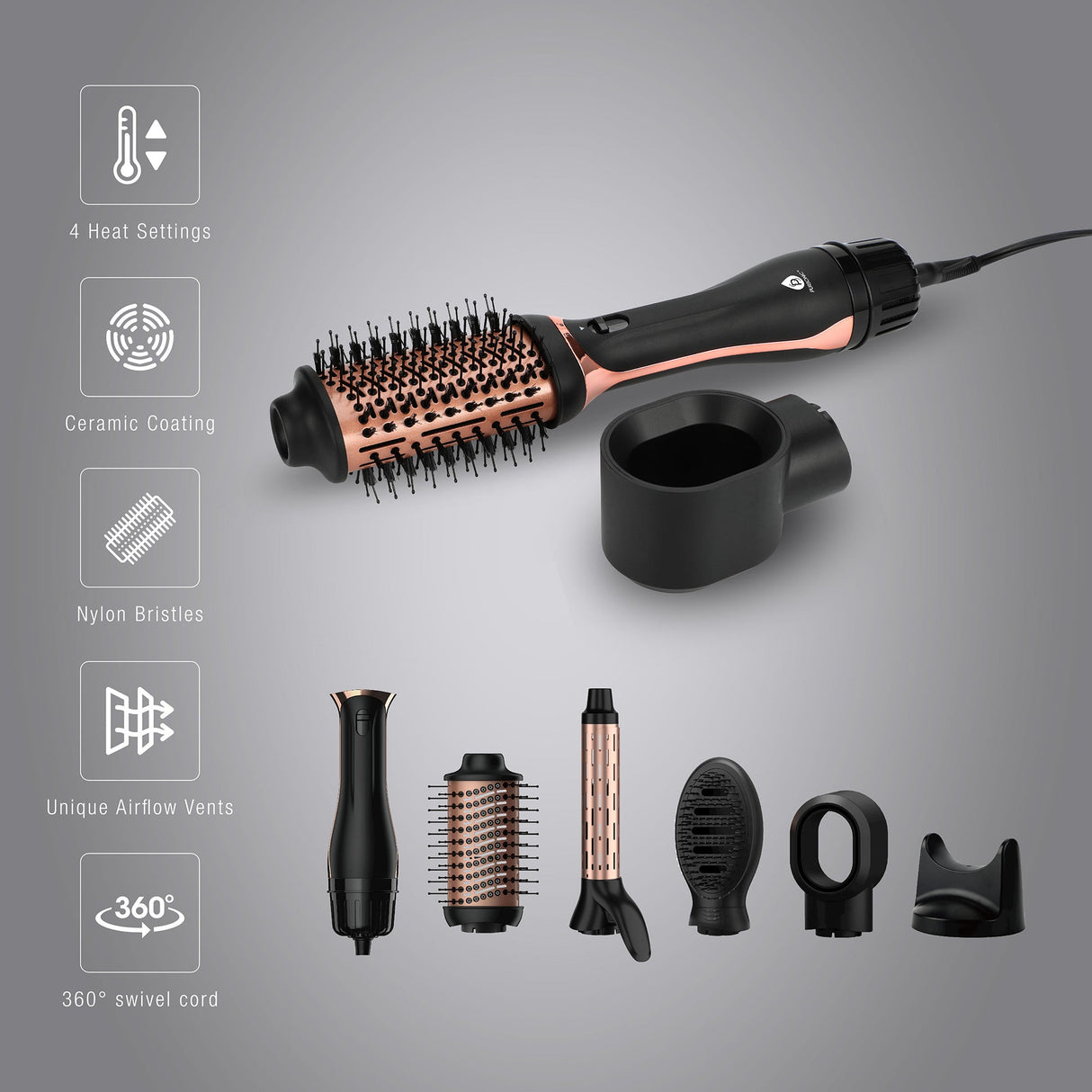 Hot Air Blower Brush: Your All-in-One Hair Styling Solution by Pursonic