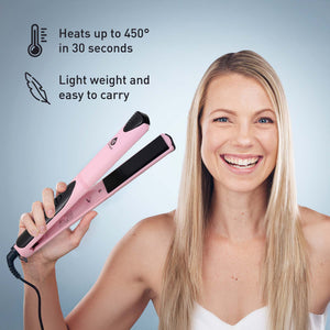 Professional Hair Styling Trio: Triple Barrel Curler, One-Step Volumizer & Flat Iron Duo Pack