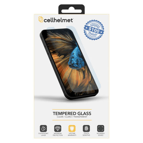 Cellhelmet Tempered Glass $100 Guarantee Screen Protector for Apple iPhone 15 Pro by Cellhelmet