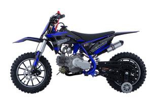 TrailMaster TM06 60cc Gas Dirt Bike, with Electric Start, Automatic, Training Wheels Included, Ages 6-9