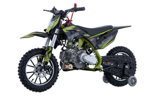 TrailMaster TM06 60cc Gas Dirt Bike, with Electric Start, Automatic, Training Wheels Included, Ages 6-9