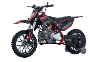 TrailMaster TM06 60cc Gas Dirt Bike, with Electric Start, Automatic, Training Wheels Included, Ages 6-9