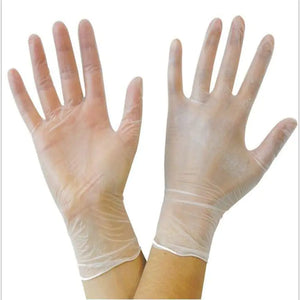 General Purpose Clear Vinyl Disposable Gloves Medium 50 pairs /100 pcs /Box