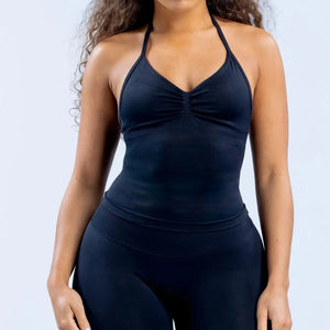 Matte Nylon Seamless Sports Vest Top