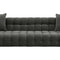 Introducing the Bea Velvet Tufted Sofa, a dark green masterpiece featuring clear acrylic legs and a pair of matching cushions. Its design boasts a modern and plush aesthetic, highlighted by a sophisticated grid-like pattern on the velvet upholstery.