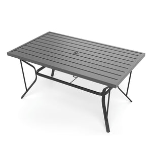 Lume Textilene Outdoor Dining Set, 5-Piece, Full Swivel