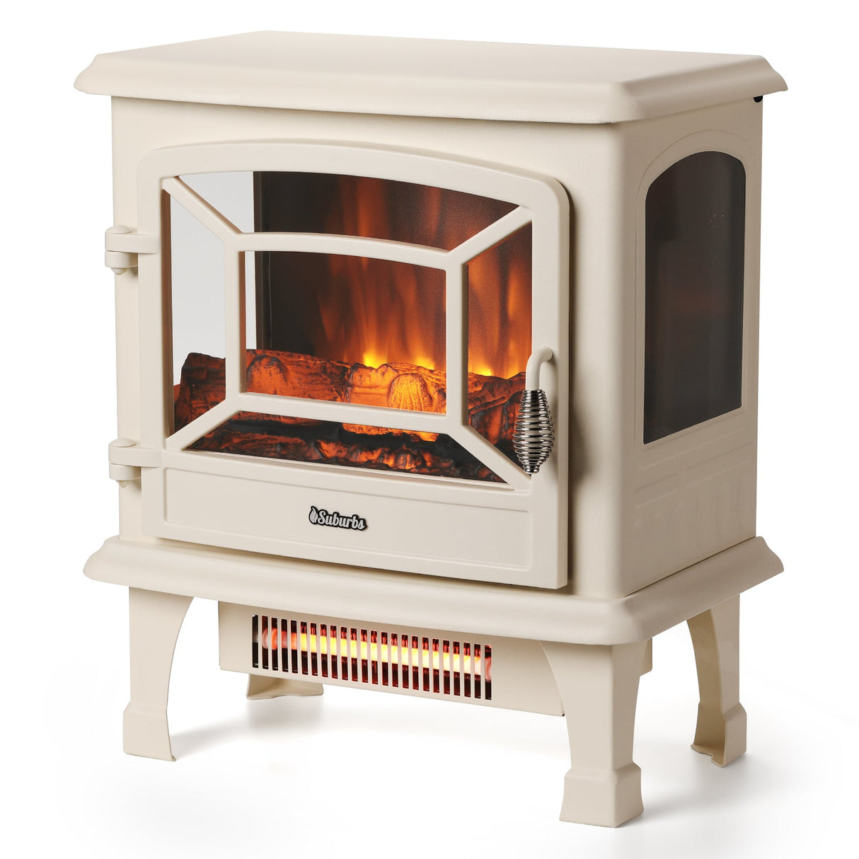 Suburbs TS20-SD Electric Fireplace Stove Heater with Sound