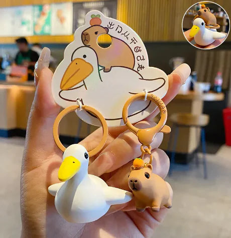 Couple A Pair Of Buckles Creative Keychain