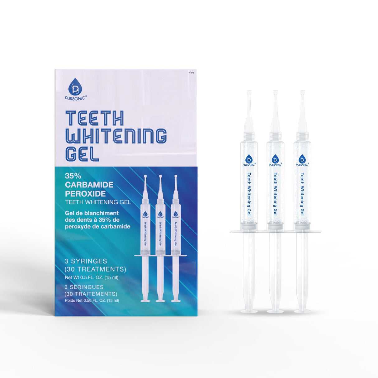 Teeth Whitening Gel  - Professional Strength Formula by Pursonic