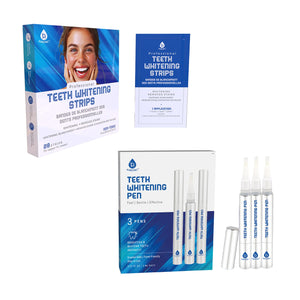 Pursonic Teeth Whitening Essentials Bundle – Whitening Pens + Professional Whitening Strips by Pursonic