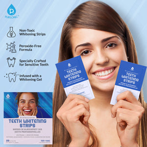 Pursonic Complete Smile Whitening Bundle – LED Whitening Kit + Whitening Pens + Professional Whitening Strips by Pursonic