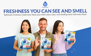 Automatic Toilet Bowl Cleaner Tablets Blue Gel Toilet Tank Cleaners, Septic-Safe Hard Water Ring Stain Remover, Smell Eliminator Heavy Duty Toilet Cleaning & Deodorizer, Fresh Scent - 48 Tabs by Pursonic