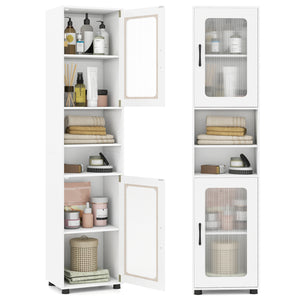 Tall Bathroom Storage Cabinet 67 Inches Freestanding Storage Organizer-White