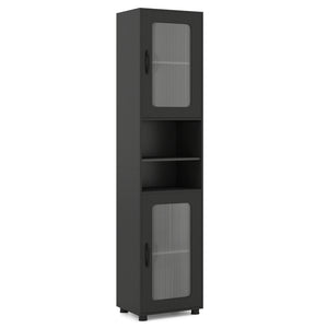 Tall Bathroom Storage Cabinet 67 Inches Freestanding Storage Organizer-Black