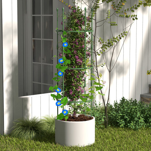 3-Pack Garden Trellis 40"/60" Tall Plant Support Stands with Clips and Ties-M