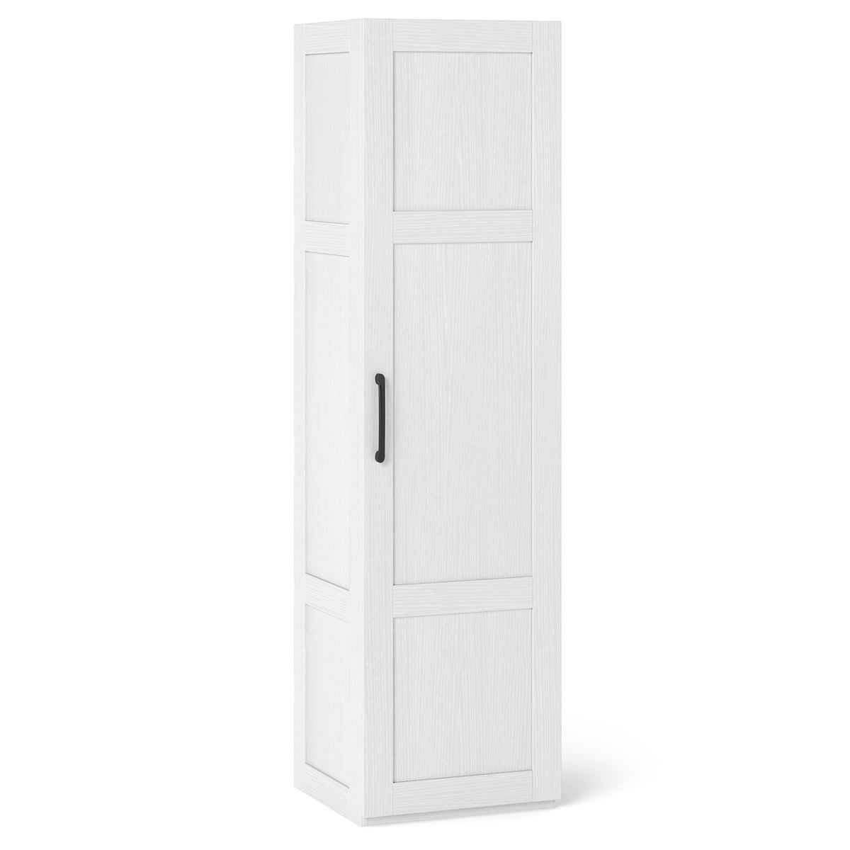 Tall Storage Cabinet with 4 Storage Shelves for Bathroom Living Room-White