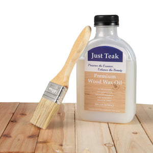 Wood Wax Oil for Outdoor and Indoor Furniture Teak Care Kit to Restore and Protect Wood