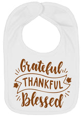 Baby Infant Grateful Thankful Blessed Thanksgiving Bib