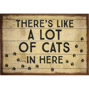 Cat Lover Doormat Set | Two 34" x 20" Indoor/Outdoor Rugs