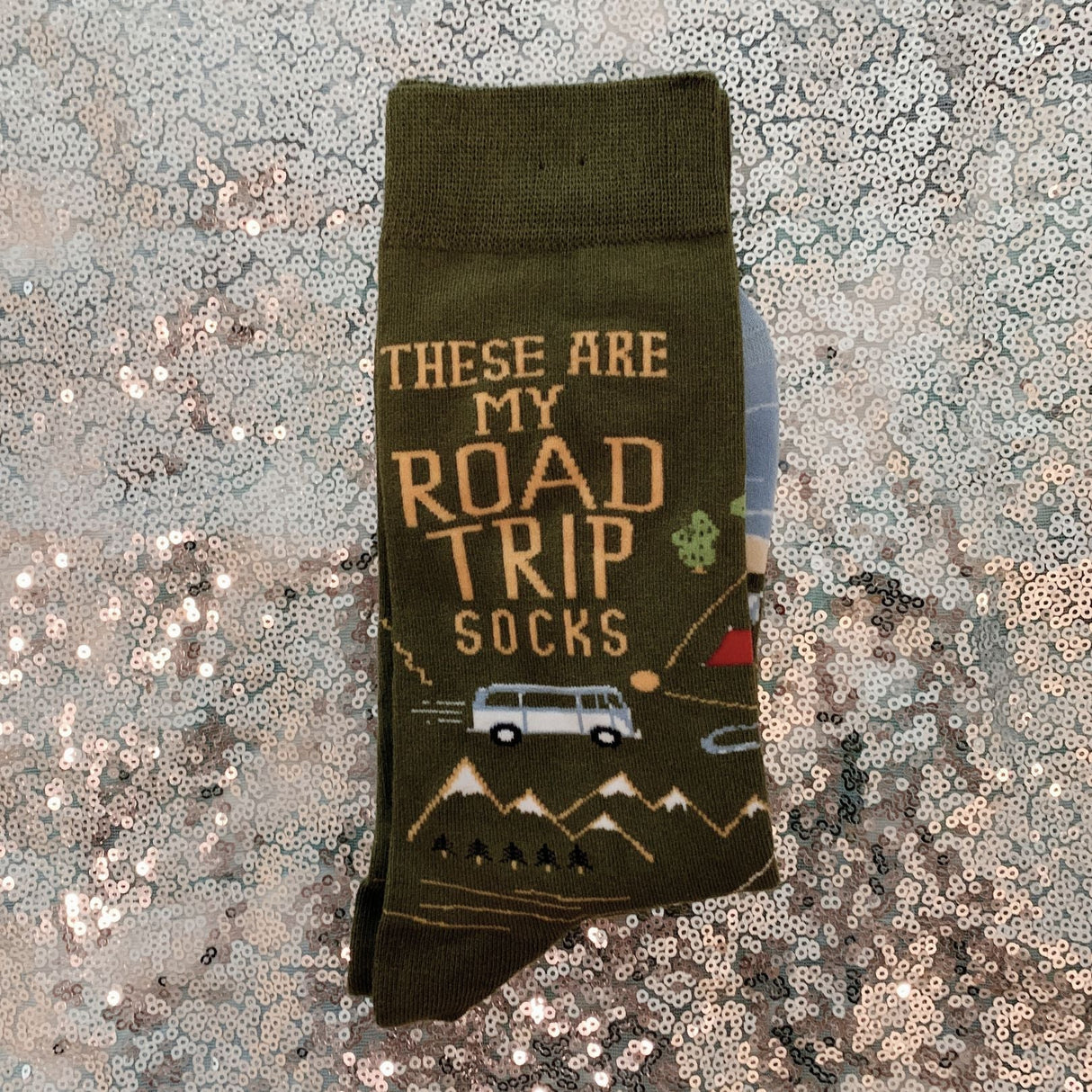 These Are My Road Trip Socks | Fun Travel-Inspired Crew Socks