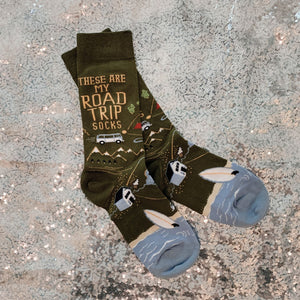 These Are My Road Trip Socks | Fun Travel-Inspired Crew Socks