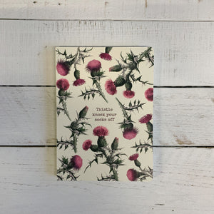 Thistle Knock Your Socks Off Double-Sided Journal | 160-Page Lined Notebook