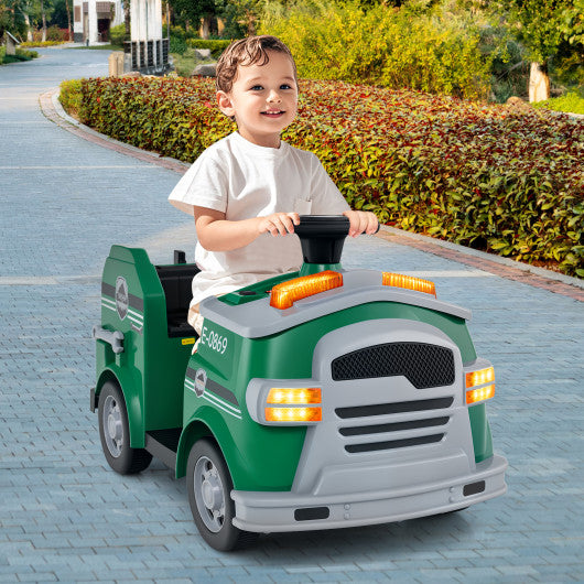 Toddler Fire Toy Car with Shovel and Wrench for Ages 37-95 Months-Green