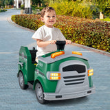 Toddler Fire Toy Car with Shovel and Wrench for Ages 37-95 Months-Green