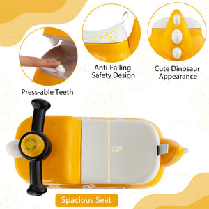 Toddler Ride on Toy Walking Sliding Car with Lights and Music-Pink