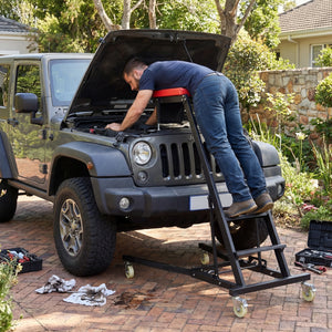 Topside Automotive Engine Creeper with 400 Pounds Capacity 42-69 Inches